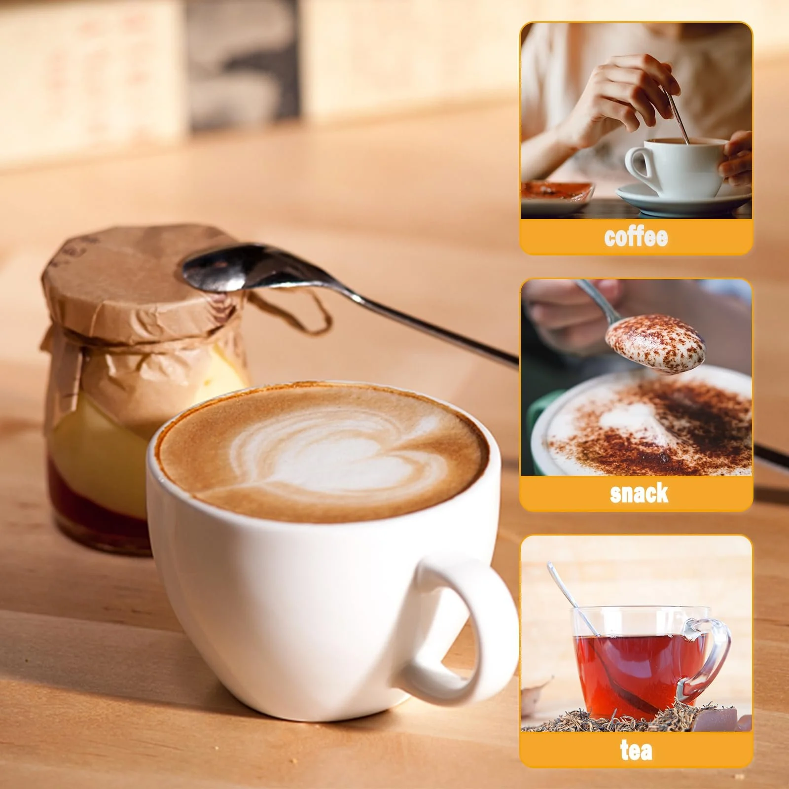 Ложка кавова NoName Найкраща бабуся і дідусь у світі, сріблястий, фото №4 Ложка кавова NoName Найкраща бабуся і дідусь у світі, сріблястий, фото №4