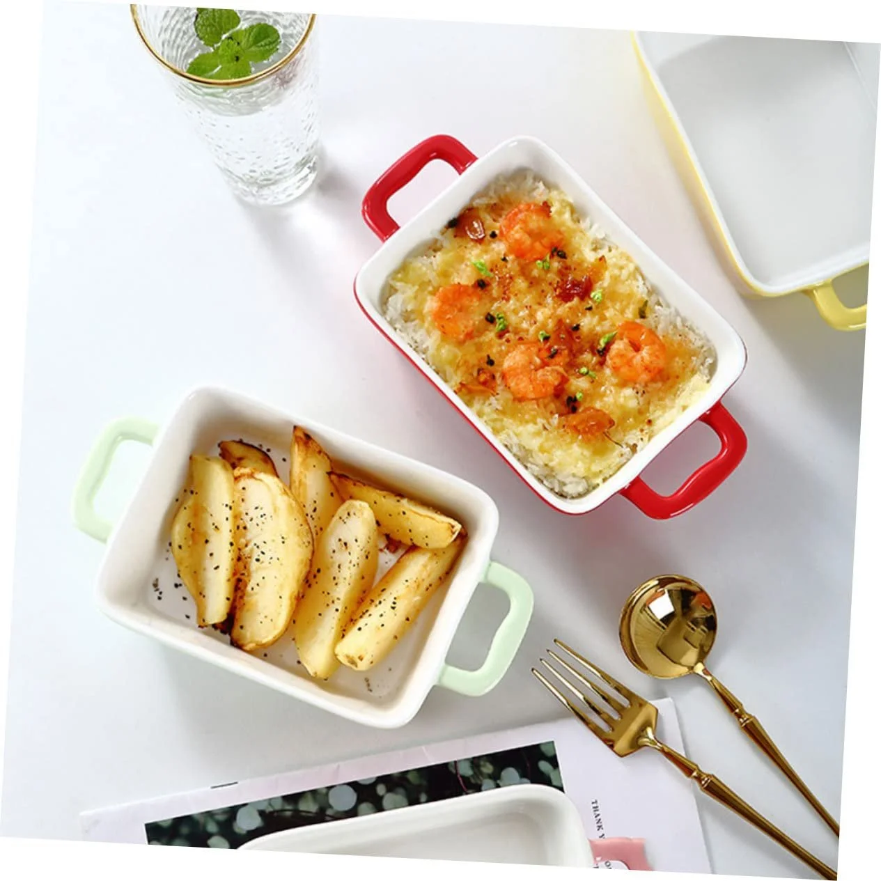 Форма для запікання керамічна термостійка середня для духовки, фото №5