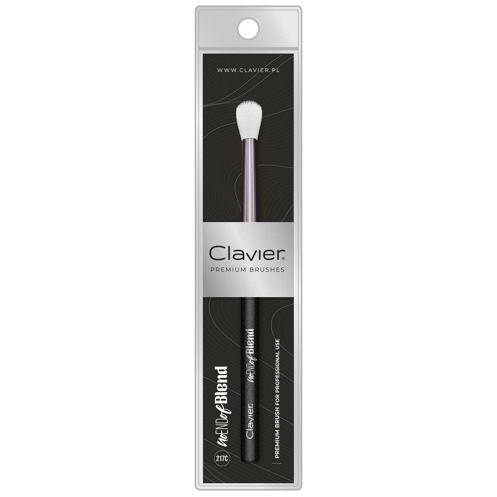 Кисть Clavier No End of Blend 217C для идеального нанесения теней для глаз и глаз 15 г 165 мм Длина головки кисти 30 мм Деревянная ручка 90 мм Металлическая крышка 44 мм, фото №4