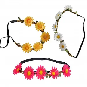 Вінок для волосся Квітка 3 ромашки synthetic.ua - Фото 1