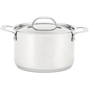 Каструля-сотейник Stellar Profile 20 cm 3.2 L з нержавіючої сталі індукційна з двома ручками без покриття - Фото 1