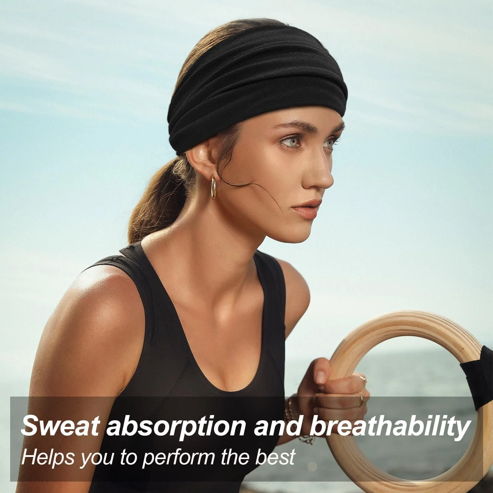 Пов'язка на голову Широка для жінок, фото №2