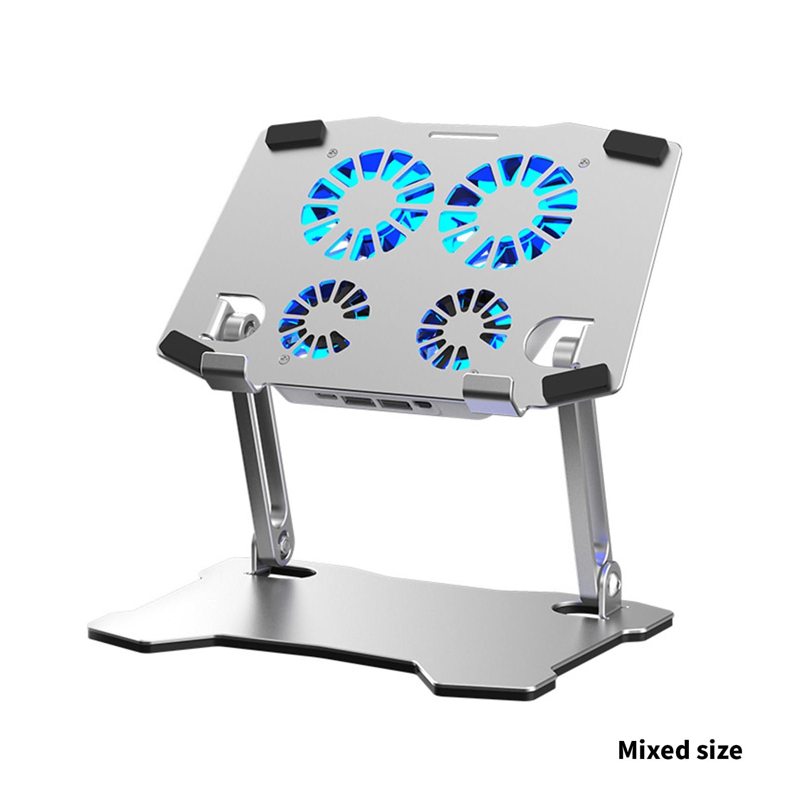 Подставка для ноутбука X16 с охлаждающим вентилятором и эргономичным дизайном, алюминиевая подставка для планшетов, многофункциональная, с высокоэффективным охлаждением, портативная, фото №3