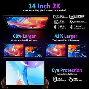 Планшет 11" Full HD DEEMWOLF P7 12+24/256 ГБ 4G 2 SIM 8 ядер Android 14 11580 мАч Black synthetic.ua - Фото 1