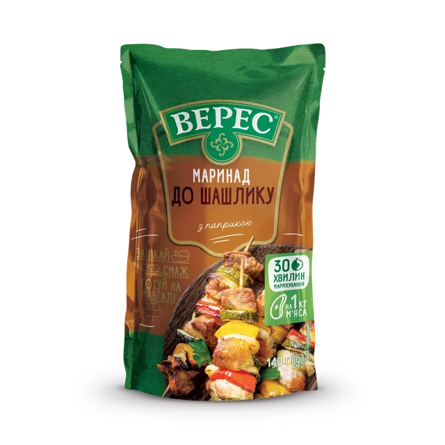 Маринад до шашлику Верес д/п 140 г 5шт, фото №1