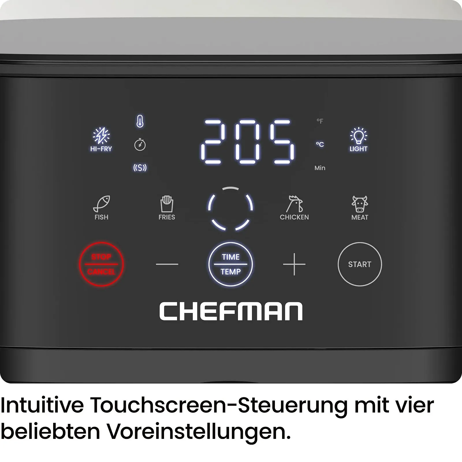 Мультипіч Chefman 5.7 л Hi-Fry оглядове вікно Чорна, фото №4 Мультипіч Chefman 5.7 л Hi-Fry оглядове вікно Чорна, фото №4