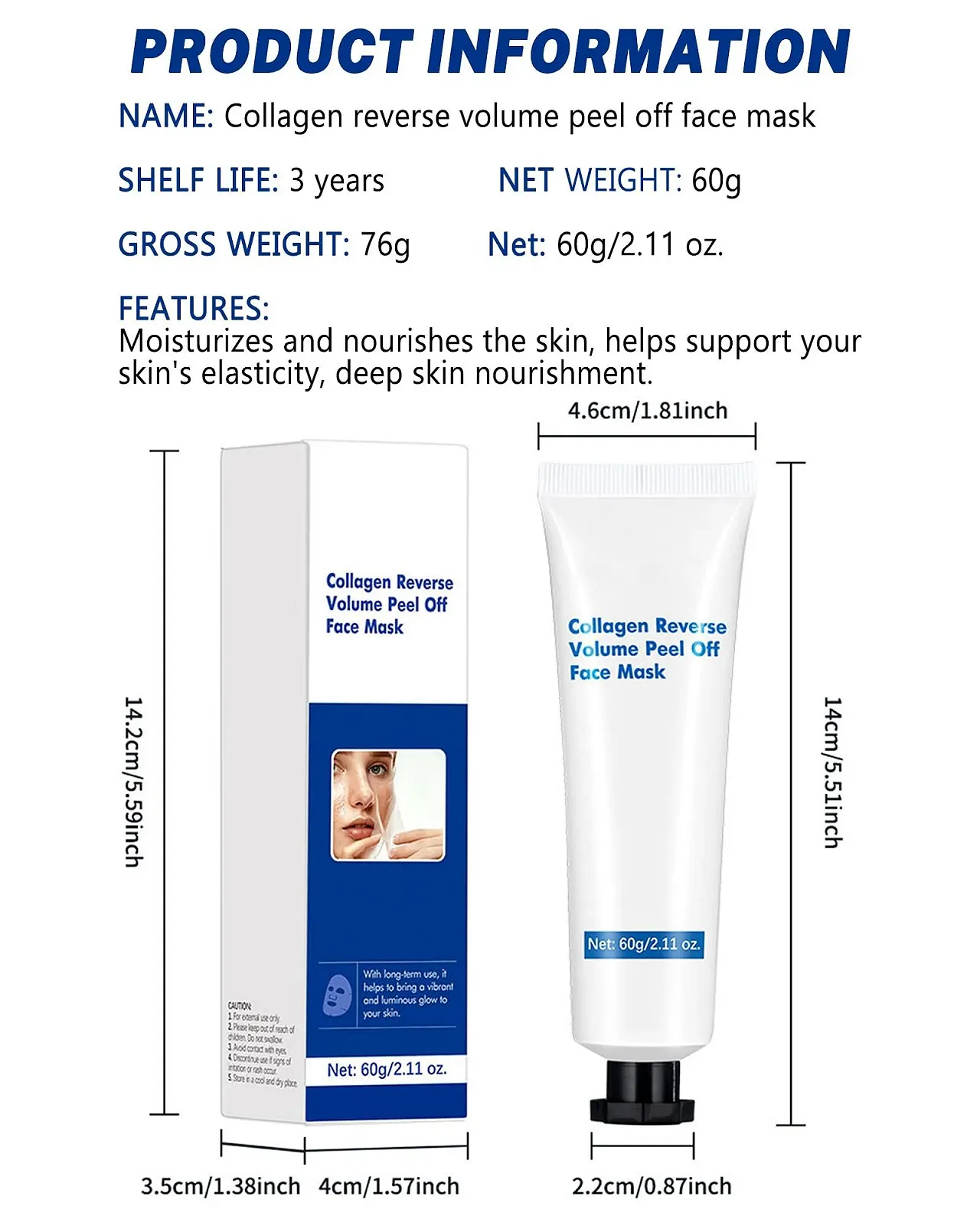 Нічна маска для обличчя з колагеном Hydrolysed Collagen Peel Off, зволожуюча, живильна, фото №7 Нічна маска для обличчя з колагеном Hydrolysed Collagen Peel Off, зволожуюча, живильна, фото №7