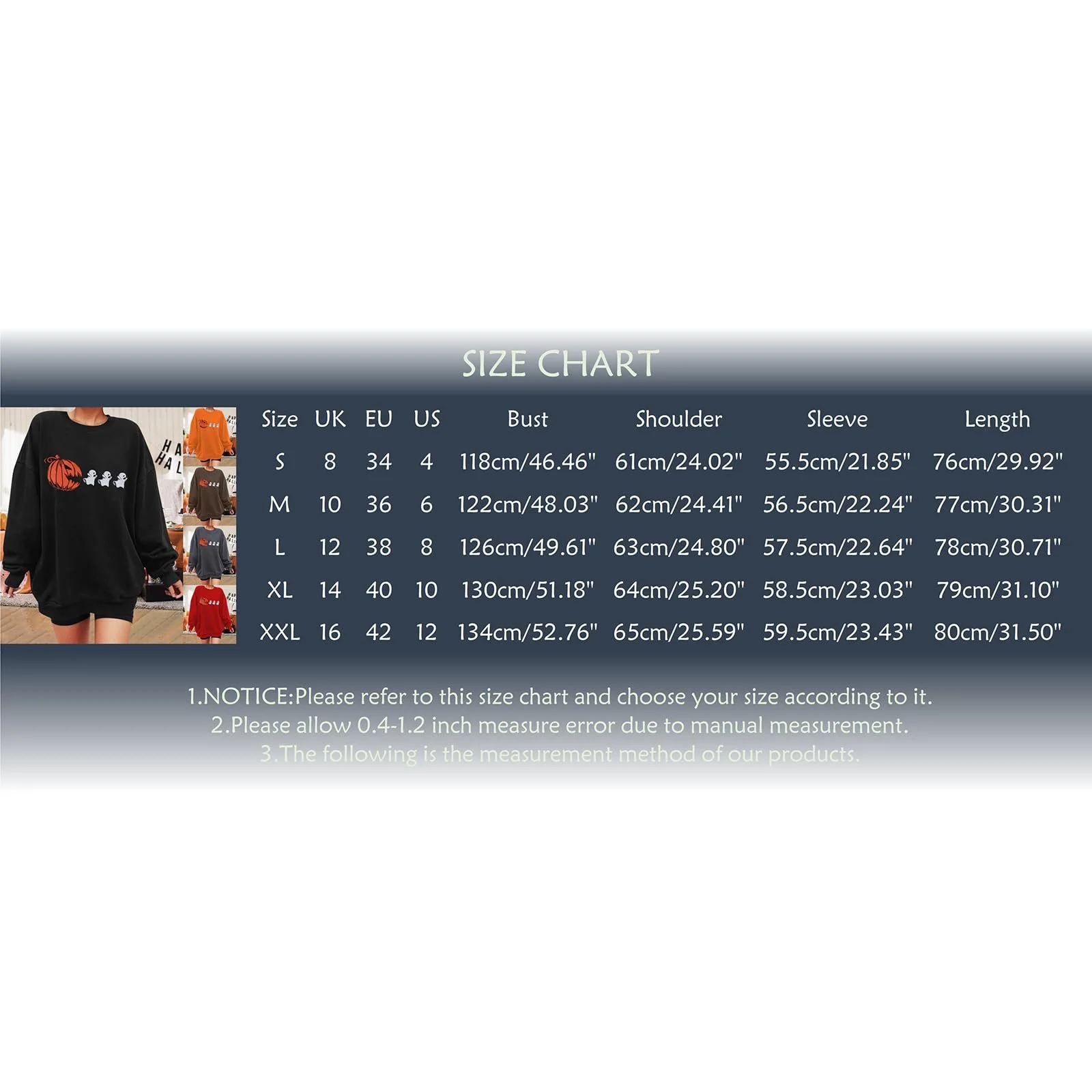 Хэллоуин Костюм Пуловер Женский Лонгслив Тыква Кот Принт Хэллоуин Свитшот Лонгслив Оверсайз Джемпер Женский без Капюшона Лонгслив Круглый вырез Классический Джемпер Свитер Свитшоты Зима, фото №3 Хэллоуин Костюм Пуловер Женский Лонгслив Тыква Кот Принт Хэллоуин Свитшот Лонгслив Оверсайз Джемпер Женский без Капюшона Лонгслив Круглый вырез Классический Джемпер Свитер Свитшоты Зима, фото №3