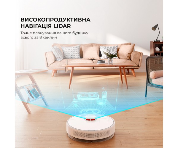 Робот-пилосос з вологим прибиранням Dreame D10 Plus RLS3D, фото №4
