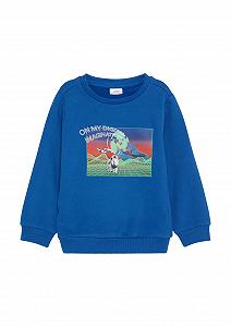 Толстовка s.Oliver с прорезиненным принтом спереди - Фото 1