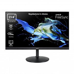 Монитор Acer CB242Y 23.8 дюйма Full HD, 75Hz HDMI/DP, 60Hz VGA, 1ms (VRB) черный - Фото 1