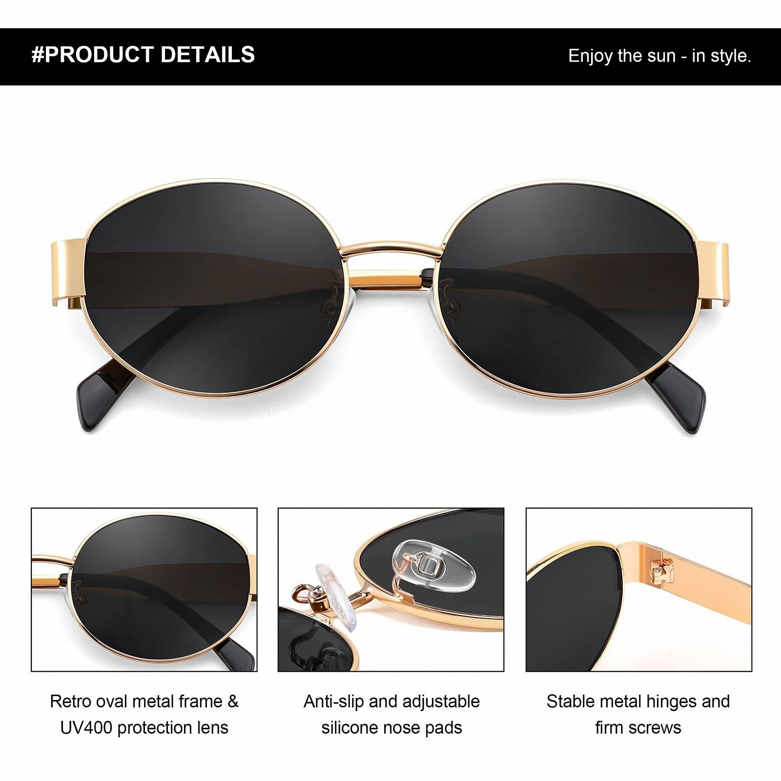 Овальные Солнцезащитные Очки FEISEDY Ретро B0124, фото №6