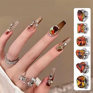 Аксессуары из смолы 5шт/пакет Стразы Красивые Художественные Украшения synthetic.ua - Фото 1