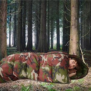 Спальний мішок MYVVKIA сферичний Herbst Winter водонепроникний утеплений дорослий камуфляжний synthetic.ua - Фото 1