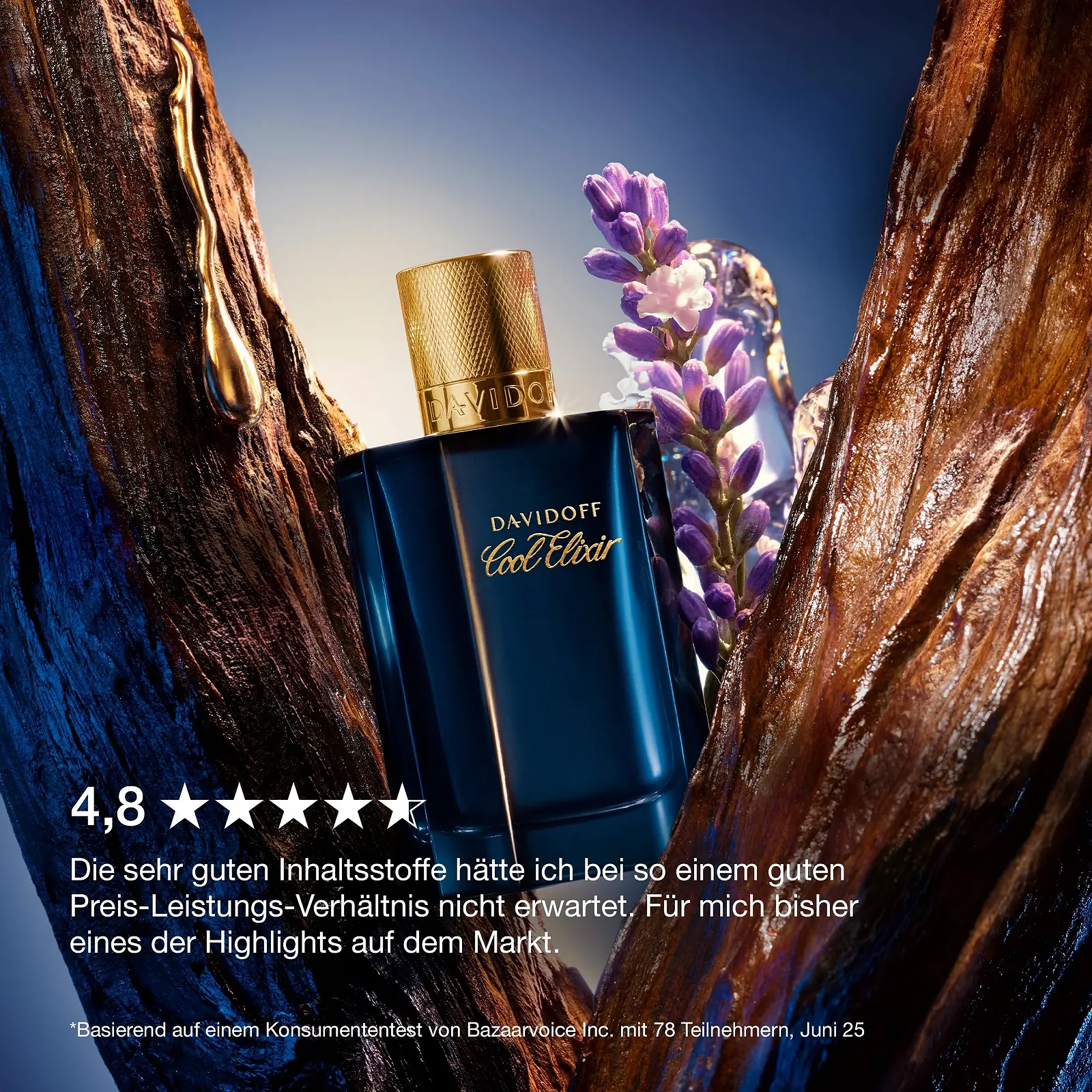 Парфумована вода Davidoff Cool Elixir Деревний Інтенсивний з нотами оксиду троянди, фото №9