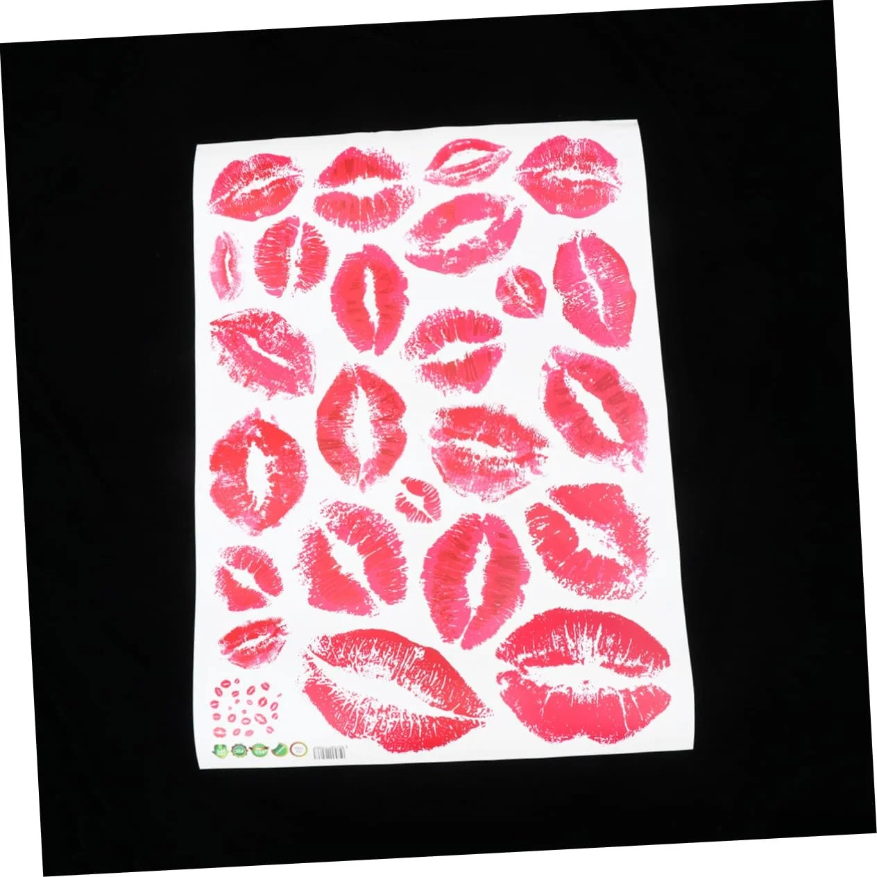 Настенная наклейка UPKOCH Губы 2 штуки Розовый Красный, фото №9
