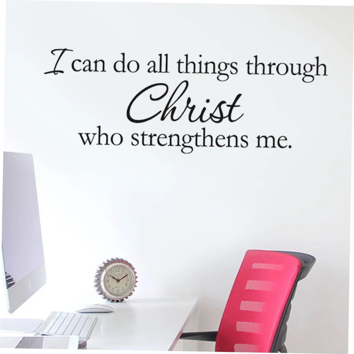 Наклейка на стіну BESTonZON Things Through Christ Bible Знімна PVC, фото №6 Наклейка на стіну BESTonZON Things Through Christ Bible Знімна PVC, фото №6