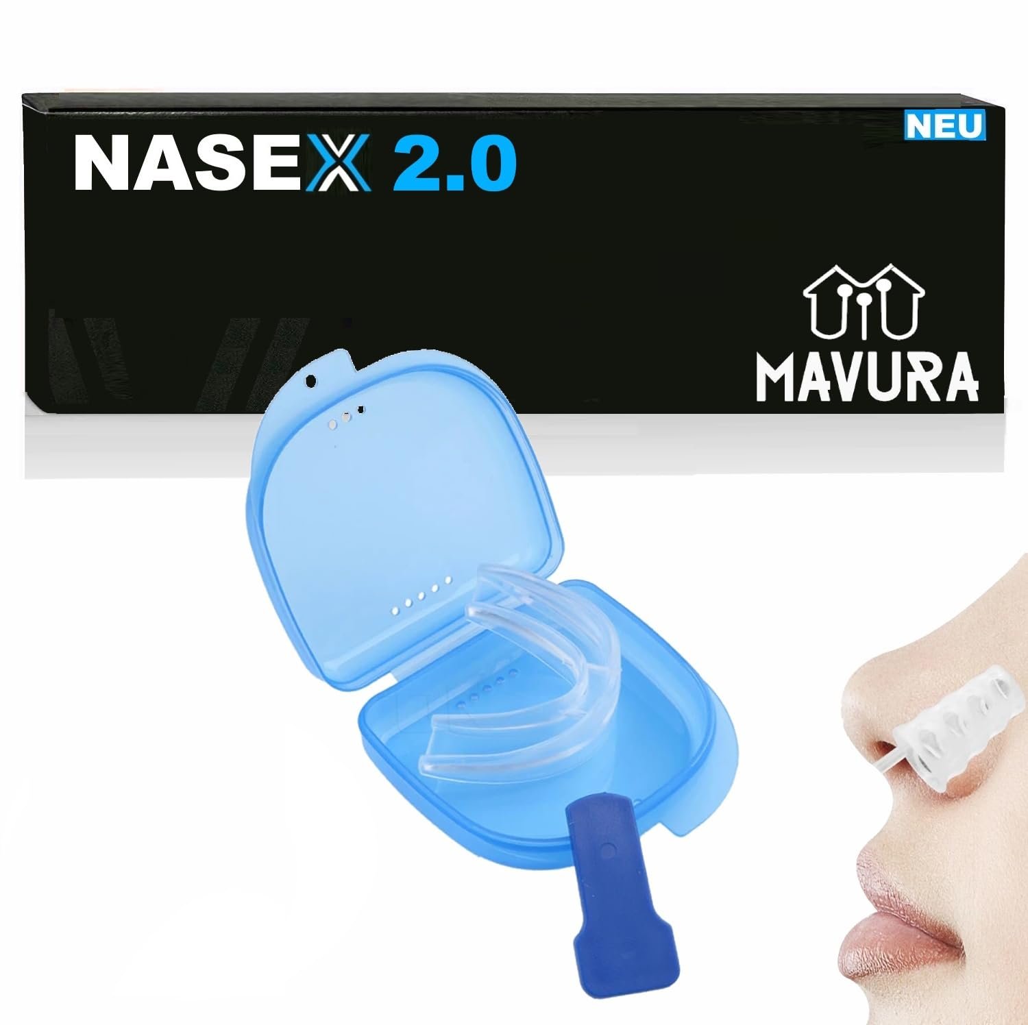 Роздільник для носа та розпірка проти хропіння Nasex Premium Sport Fitness Version 2.0, фото №1