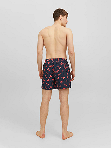 Шорти для плавання JPSTFIJI JJSWIM AOP LY SN 12227247-Navy Blazer Jack&Jones Темно-синій L synthetic.ua - Фото 1