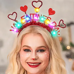 Обруч для волос со светодиодами Сердце - Фото 1