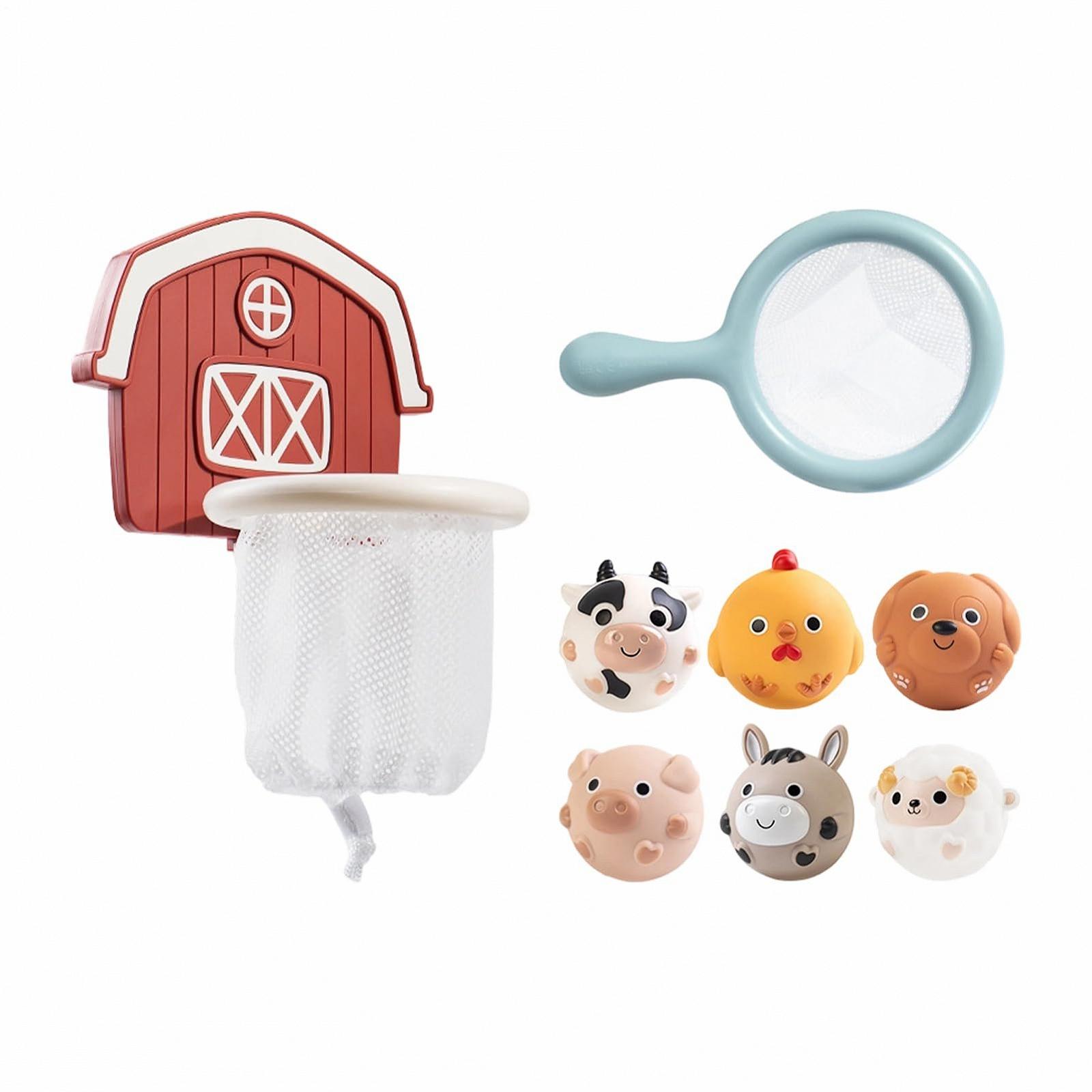 Іграшка для душу та ванни Баскетбольний кошик з присосками, фото №9