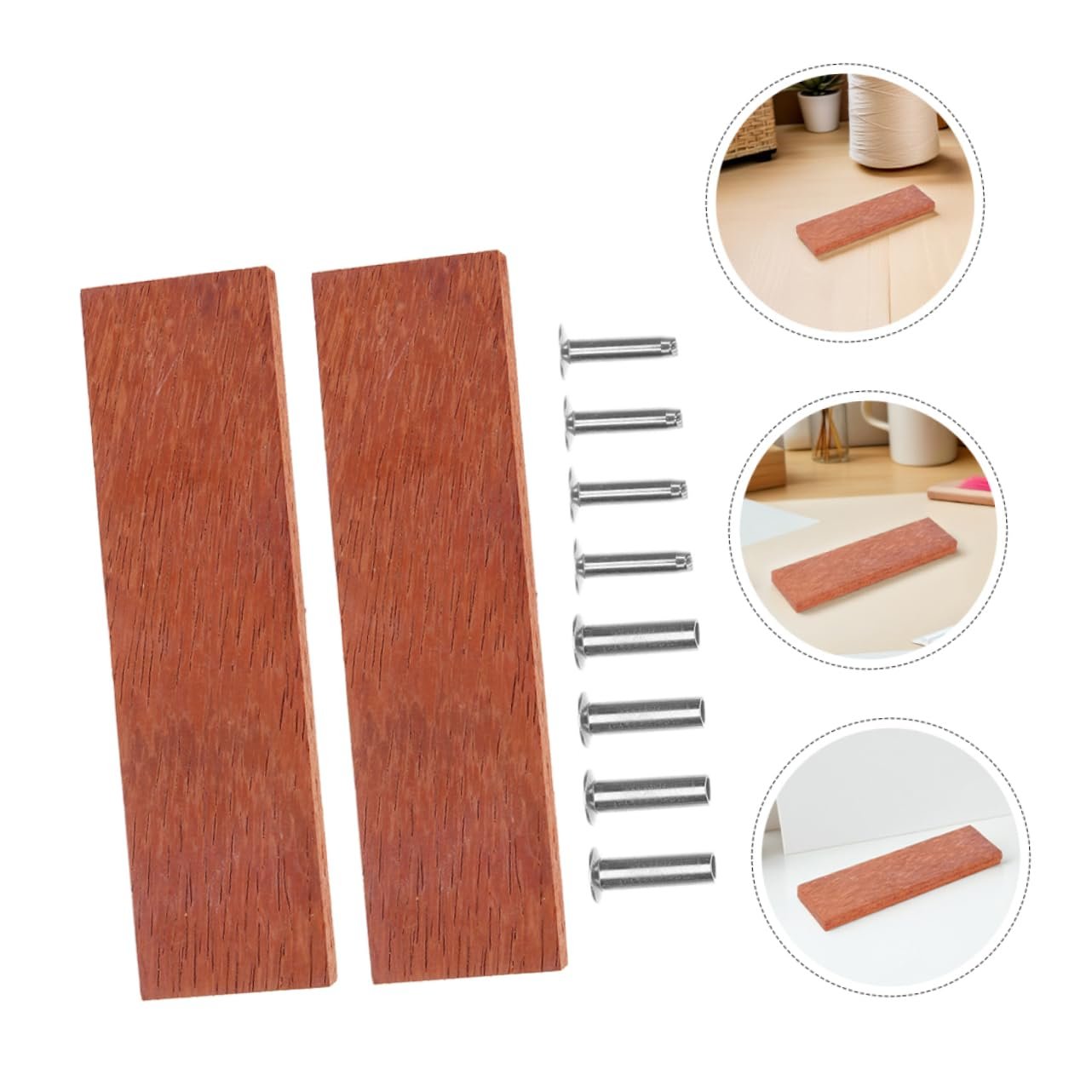 Руків'я для ножа NOLITOY з масиву дерева з заклепками для ремонту кухонних ножів, нековзка, фото №8 Руків'я для ножа NOLITOY з масиву дерева з заклепками для ремонту кухонних ножів, нековзка, фото №8