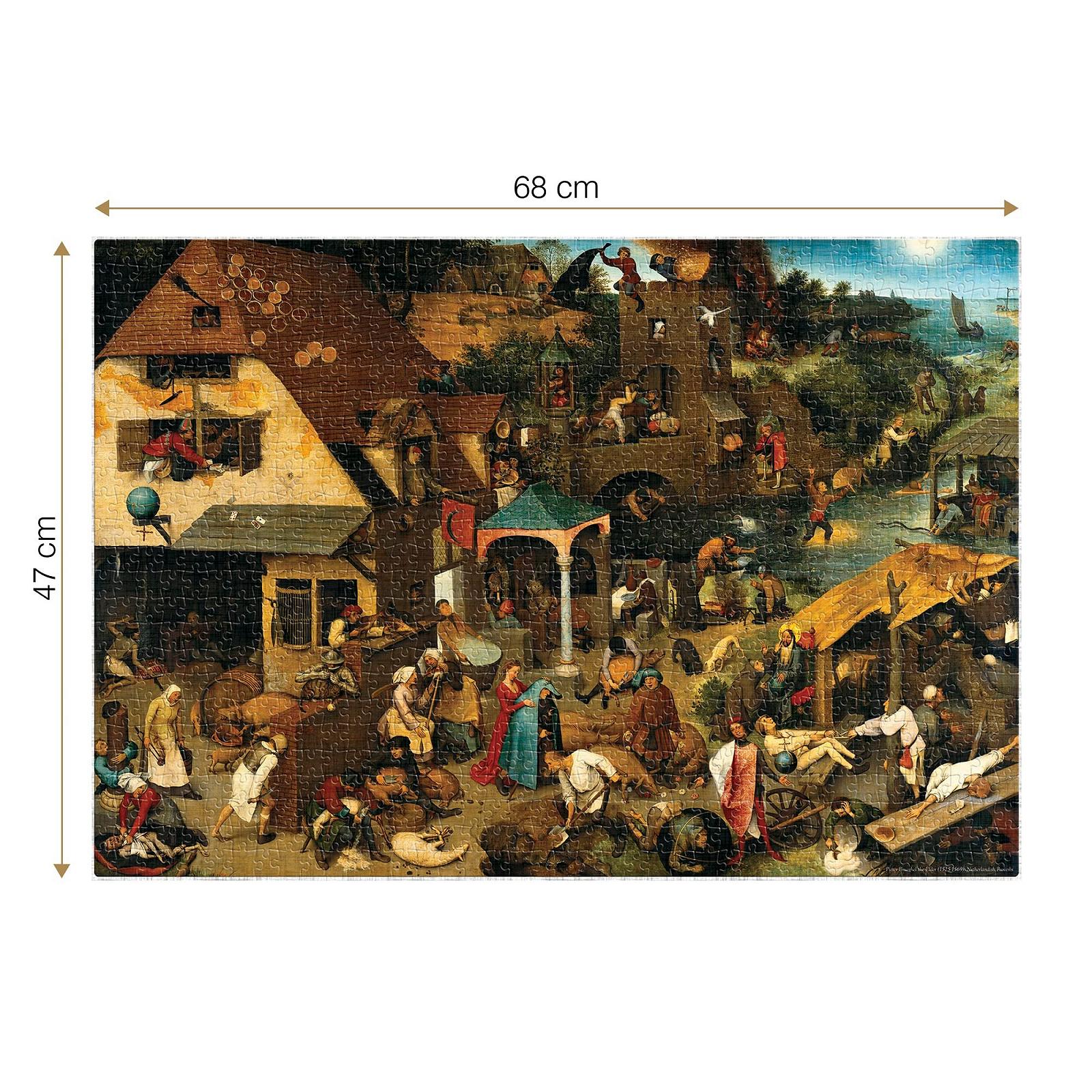 Пазл D-Toys 73778-BR01 Пітер Брейгель Фламандські прислів’я 1000 елементів Різнокольоровий, фото №4