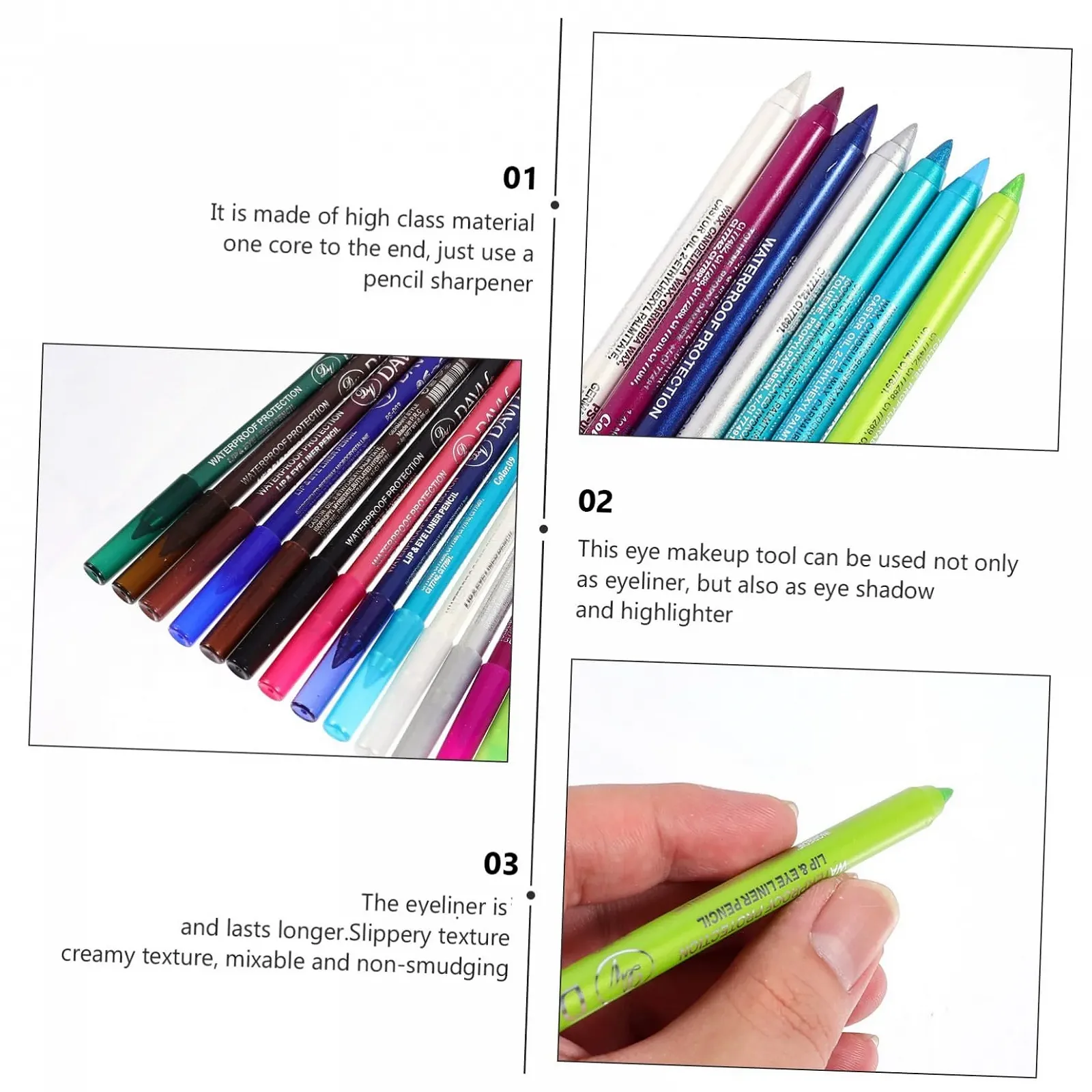 Олівець для очей Mikinona 14St Набір, фото №7 Олівець для очей Mikinona 14St Набір, фото №7