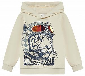 Худи s.Oliver для мальчиков из хлопковой смеси с фольгированным принтом Толстовка с капюшоном (1 шт.) - Фото 1