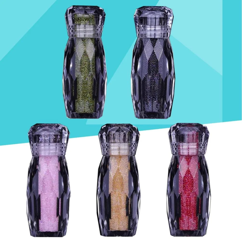 Икра для ногтей Mobestech 5 шт., Стразы для ногтей, Кристаллы Pixie, Разноцветные микро-икринки, Стеклянные бусины для ногтей, 3D украшения для женщин и девочек, фото №8