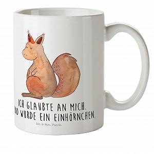 Дитяча чашка Mr. & Mrs. Panda Єдиноріг Віра, Пластик, 300 мл - Фото 1