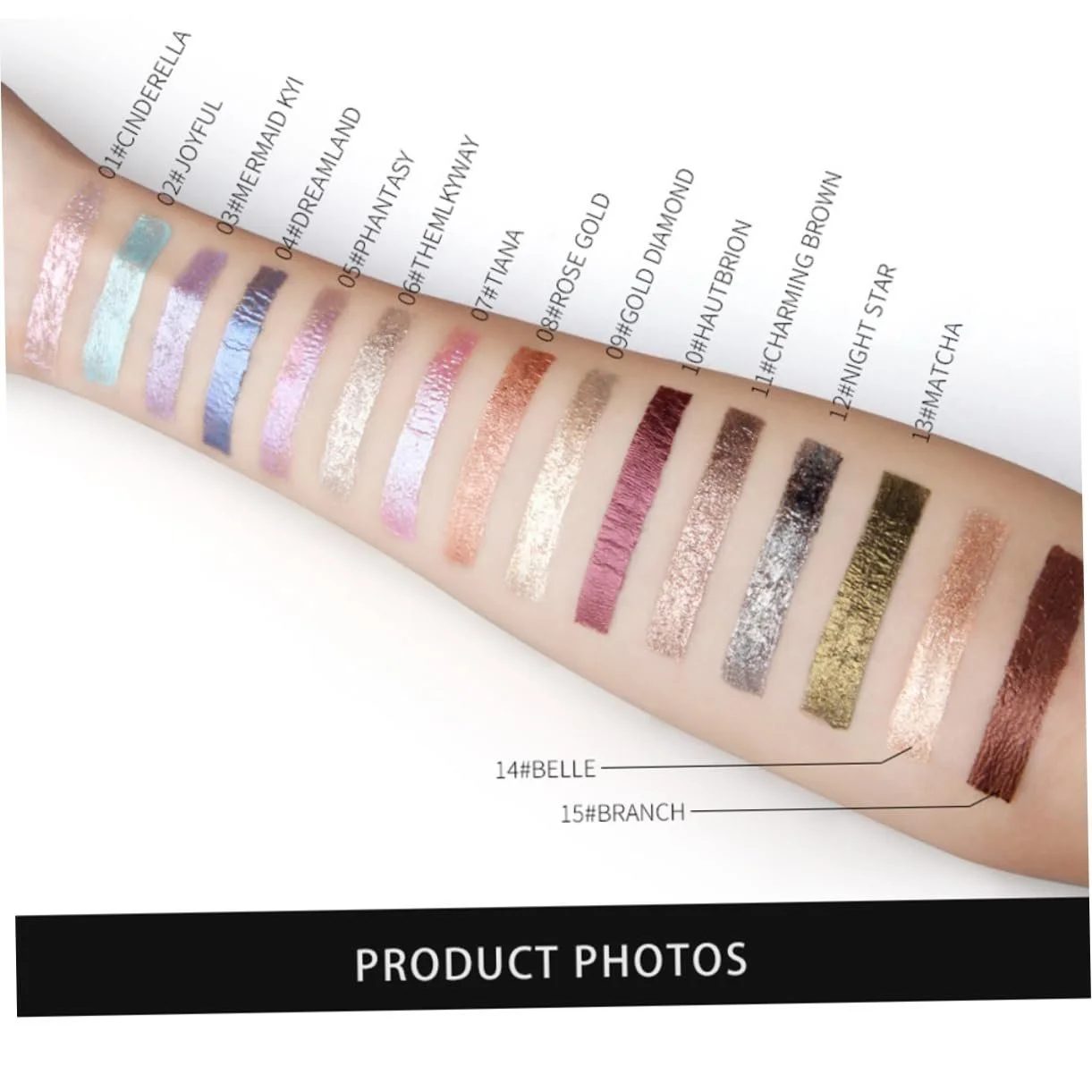 Рідка Підводка для очей HAPINARY Блискучі, фото №4