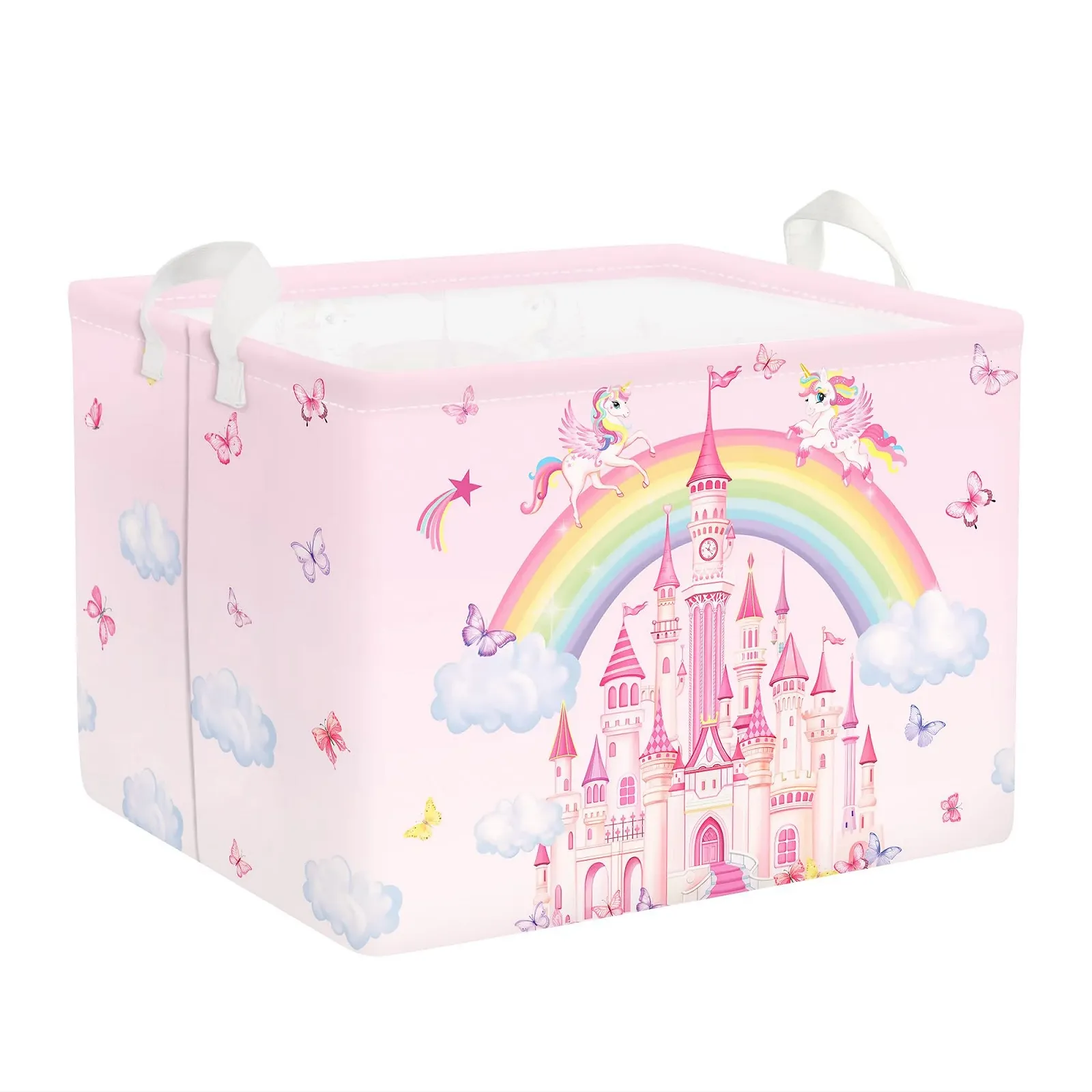 Корзина для игрушек Детская HUUMONSS Rainbow Animals Складная для девочек Большая, 36 л, фото №1 Корзина для игрушек Детская HUUMONSS Rainbow Animals Складная для девочек Большая, 36 л, фото №1