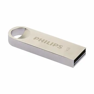Купити USB-флеш-накопичувач Philips Moon Edition High Speed 2.0 16 ГБ Сріблястий - Фото 1 USB-флеш-накопичувач Philips Moon Edition High Speed 2.0 16 ГБ Сріблястий - Фото 1