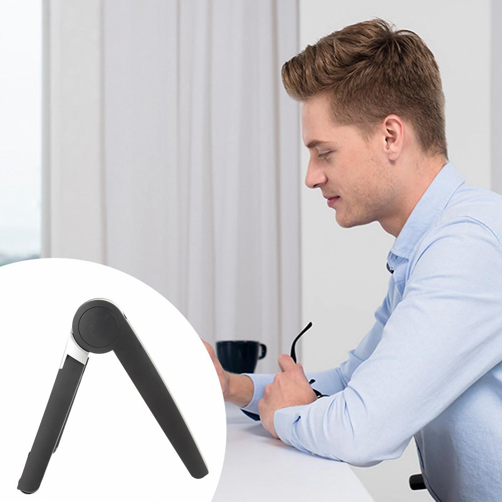 Підставка для ноутбука, складана охолоджуюча для планшета IOS, ергономічний дизайн з шістьма налаштуваннями передач, алюмінієвий сплав, чорний, фото №4