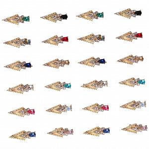 Стразы для ногтей Стрелы Сплав, 24 шт. - Фото 1