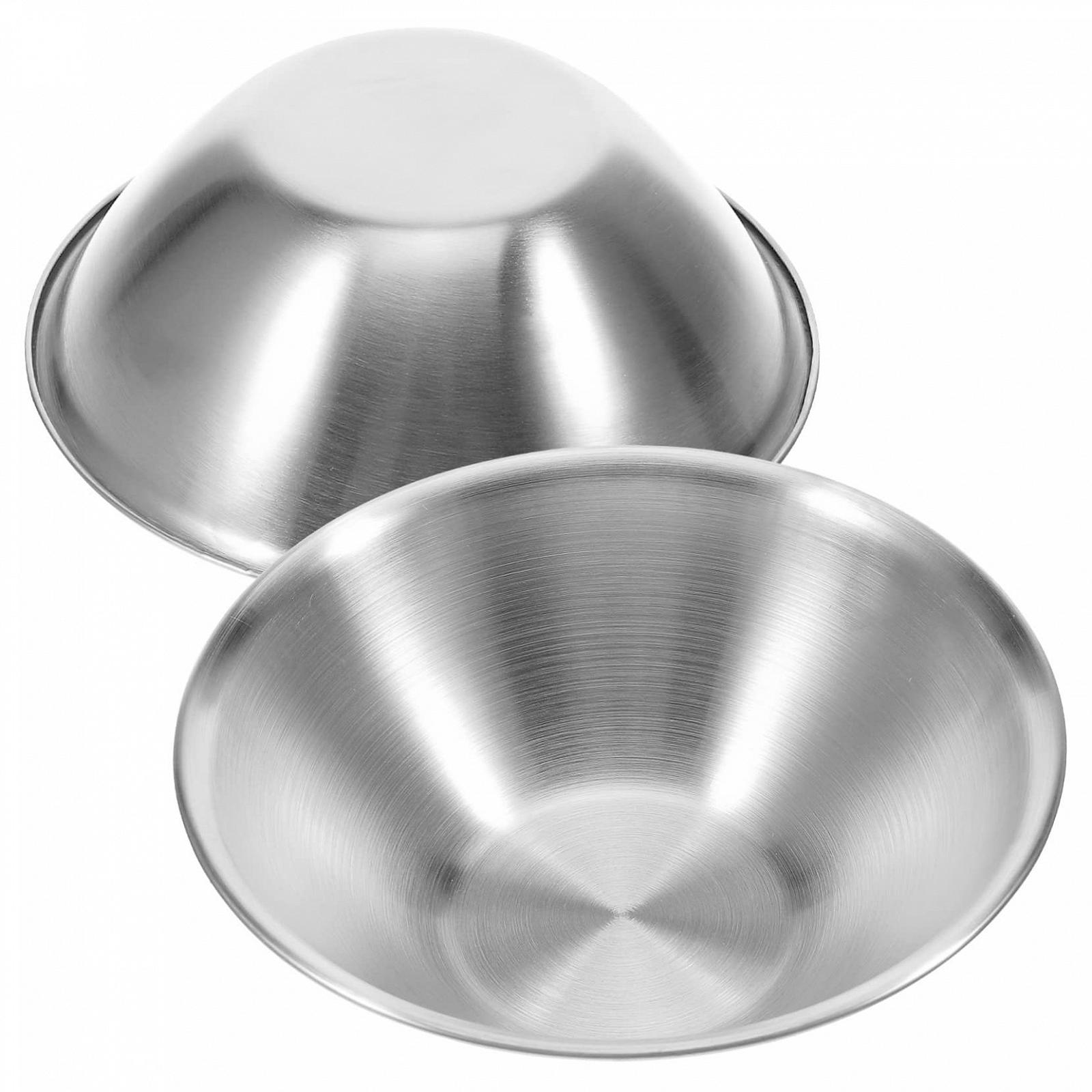 Миска Kisangel для пищевых продуктов, 10 шт, салатница, соусница, миска для закусок, креманка, большая клетка для хомяка, миска для смешивания из нержавеющей стали, миска для лапши, кухонная посуда из нержавеющей стали, фото №3