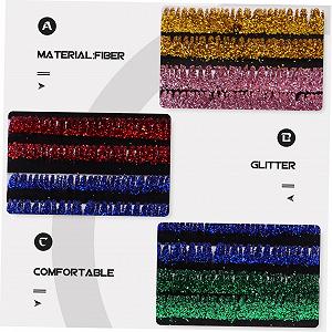 6 Пар Блестящие Накладные Ресницы Цветные Блестящие Ресницы Накладные Косплей Ресницы Длинные Объемные Ресницы Набор Волокон synthetic.ua - Фото 1