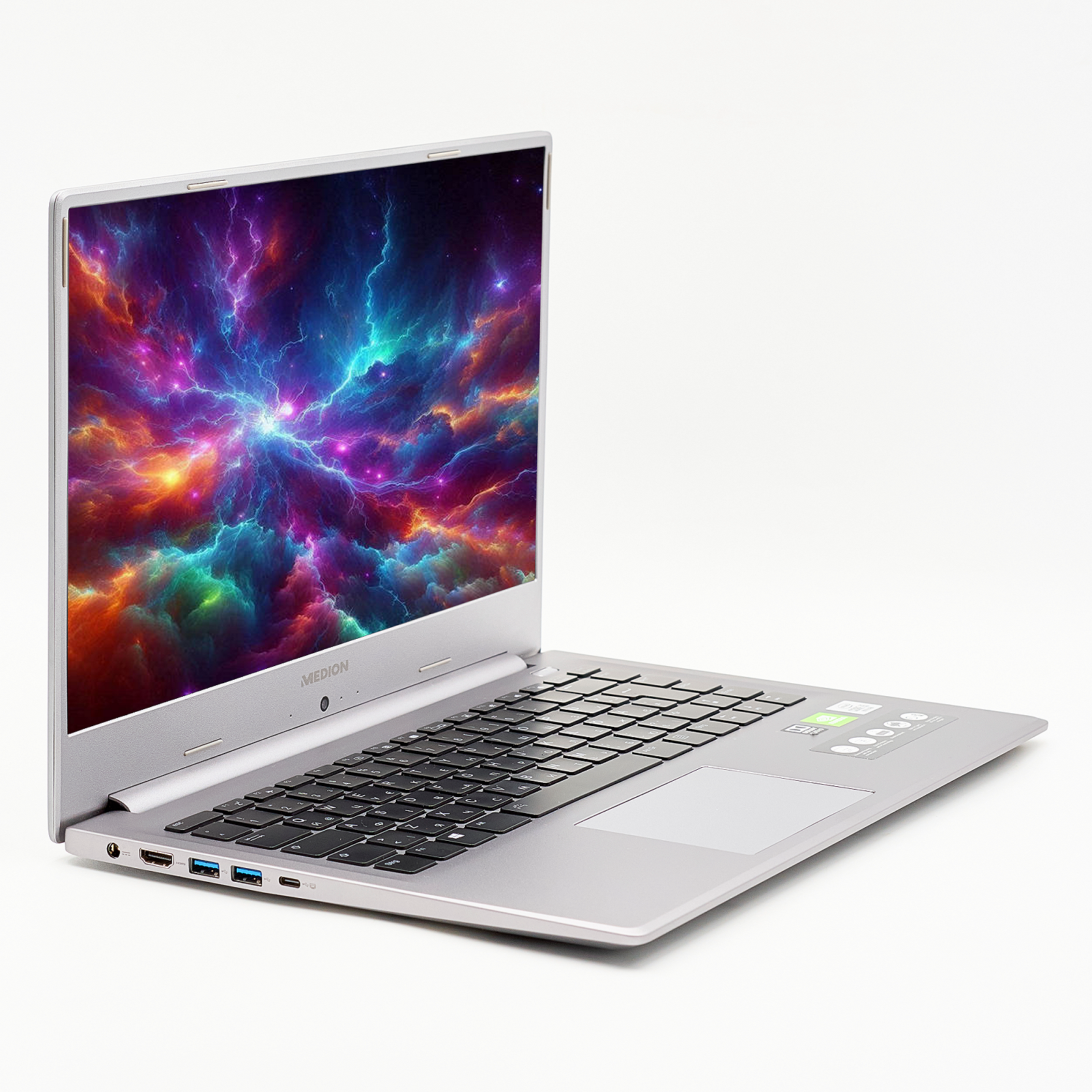Игровой ноутбук 15.6'' Medion Akoya S15447 Intel Core i5-10210U RAM 16 ГБ SSD 1 ТБ Nvidia GeForce Металлический корпус Win10, фото №3