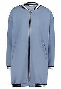 Жіноче пальто Amber & June з смугастими манжетами - Фото 1