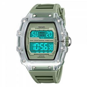 Годинник Skmei 2296WTGN White-Green SALE synthetic.ua - Фото 1