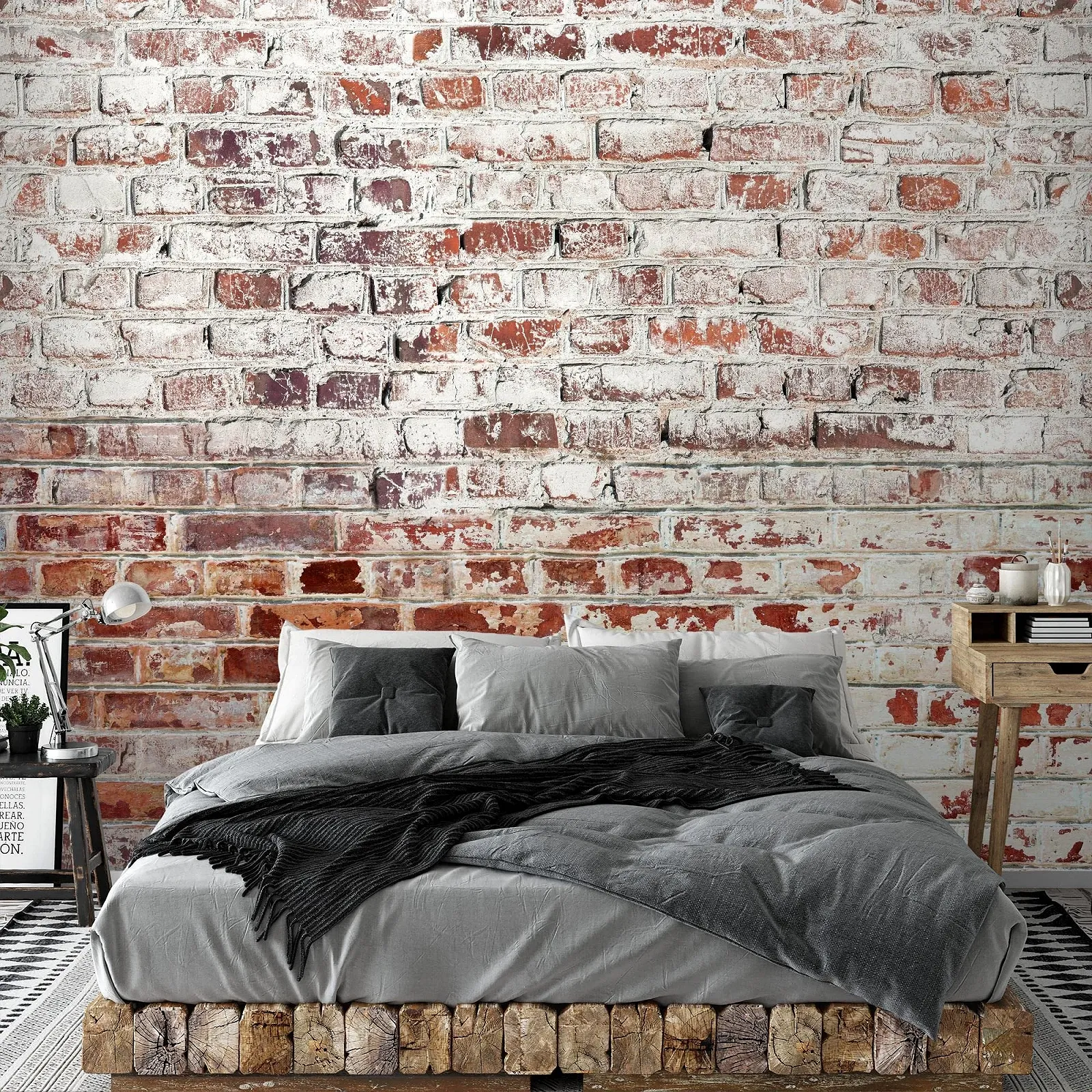 Фотообои Runa Art Stone Wall 9083012b Флизелиновые 396 x 280 см Бело-коричневые, фото №6