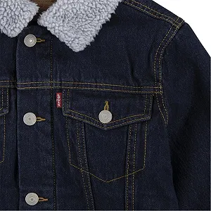 Куртка Levi's Kids LVN Sherpa Trucker для мальчиков 2-8 лет synthetic.ua - Фото 1
