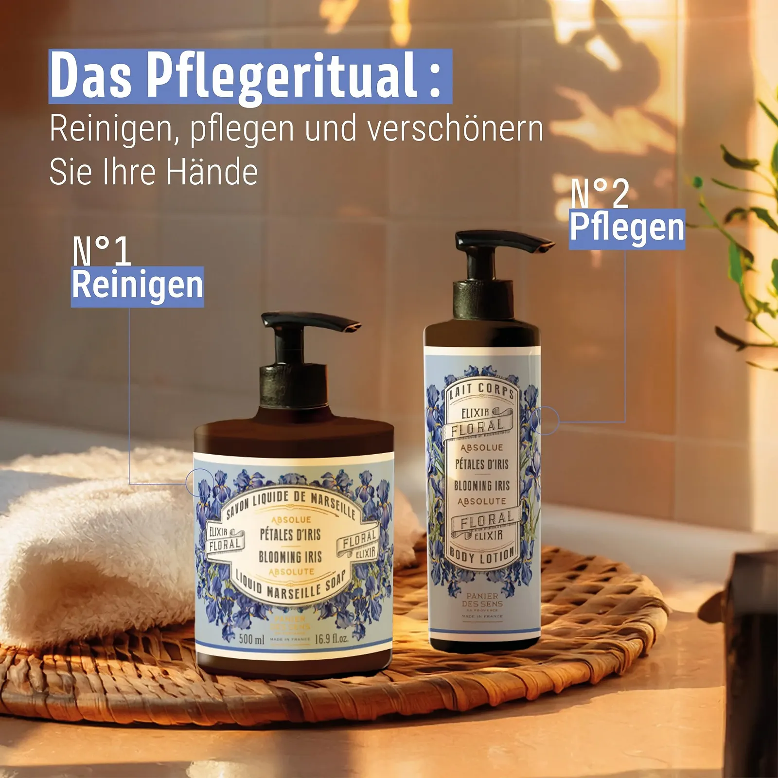 Лосьйон для тіла Panier des Sens Iris Petals Зволожуючий Натуральний - Догляд за тілом - з оливковою олією та маслом ши, фото №6