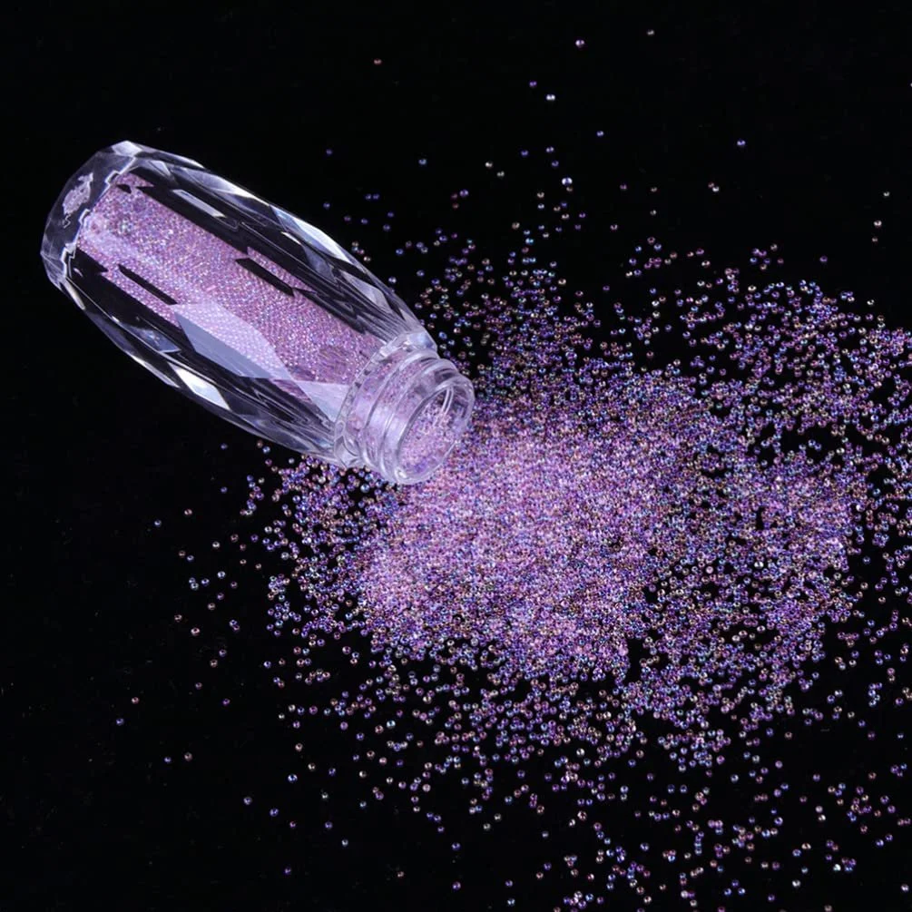 Икра для ногтей Mobestech 5 шт., Стразы для ногтей, Кристаллы Pixie, Разноцветные микро-икринки, Стеклянные бусины для ногтей, 3D украшения для женщин и девочек, фото №6