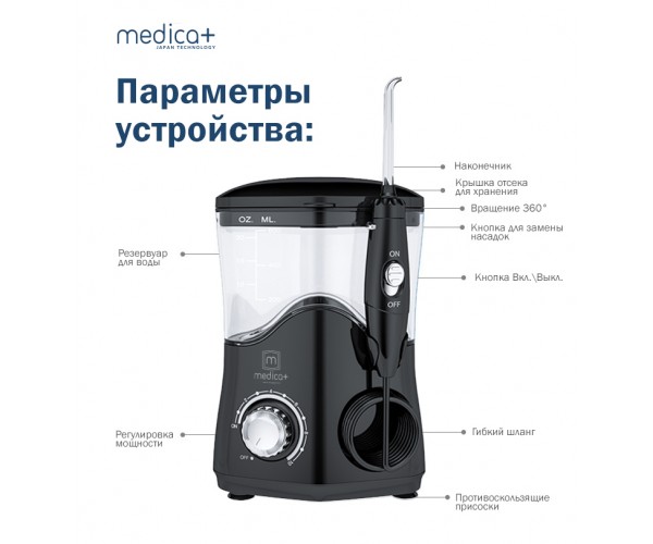 Стаціонарний іригатор Medica ProWater Stantion 7.0 (MP-102936), фото №4 Стаціонарний іригатор Medica ProWater Stantion 7.0 (MP-102936), фото №4