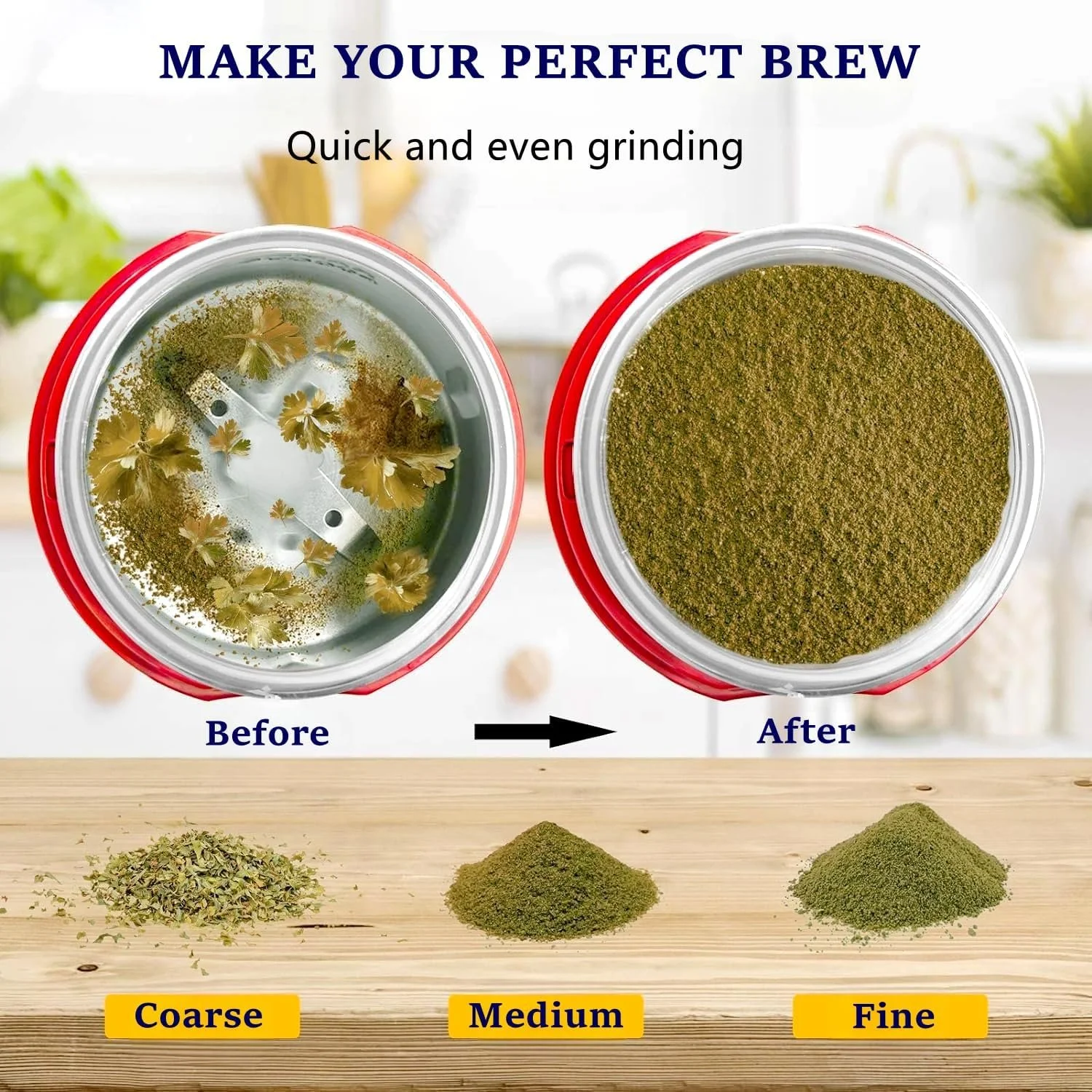 Кавомолка WAVATA 120 г, електрична млинниця для спецій, горіхів, зерна, перцю, 150 Вт, з щіткою, чорна, фото №6 Кавомолка WAVATA 120 г, електрична млинниця для спецій, горіхів, зерна, перцю, 150 Вт, з щіткою, чорна, фото №6