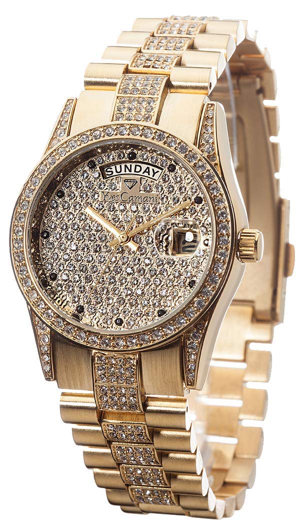 Часы Yves Camani Tiberius YC1043-E женские Кварцевые Металлический ремешок Звезды золотой, фото №1 Часы Yves Camani Tiberius YC1043-E женские Кварцевые Металлический ремешок Звезды золотой, фото №1