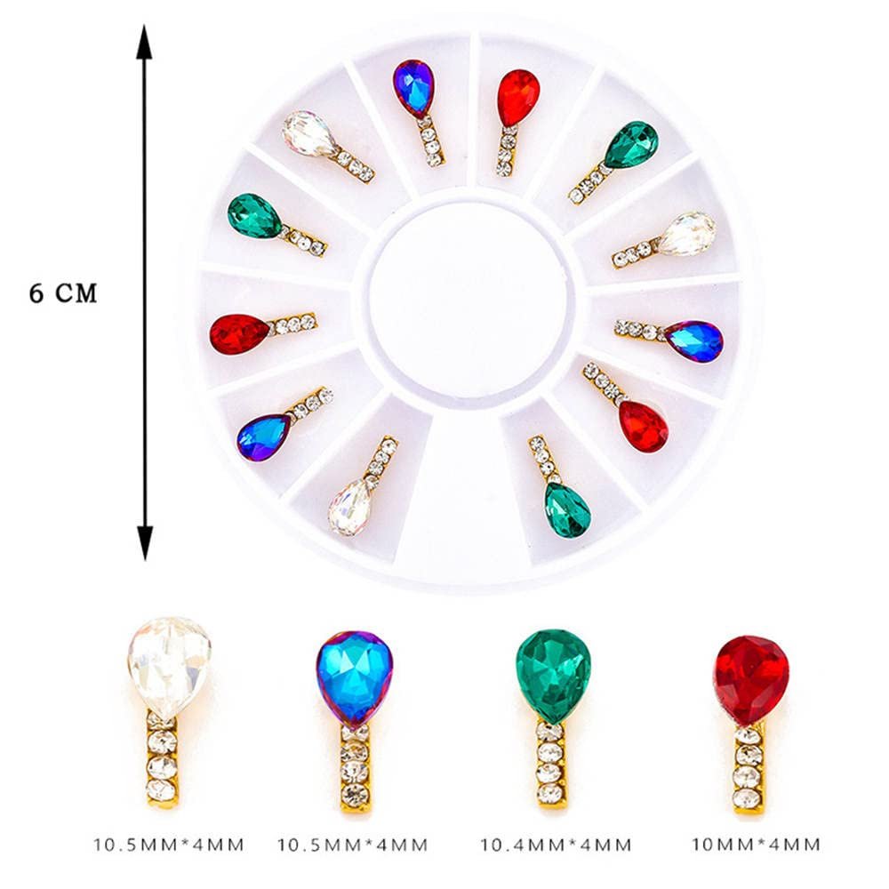 Украшения для ногтей Бриллианты Драгоценные камни Стразы Металлические украшения для ногтей Заклепки для 3D дизайна ногтей DIY Аксессуары из бисера, фото №2