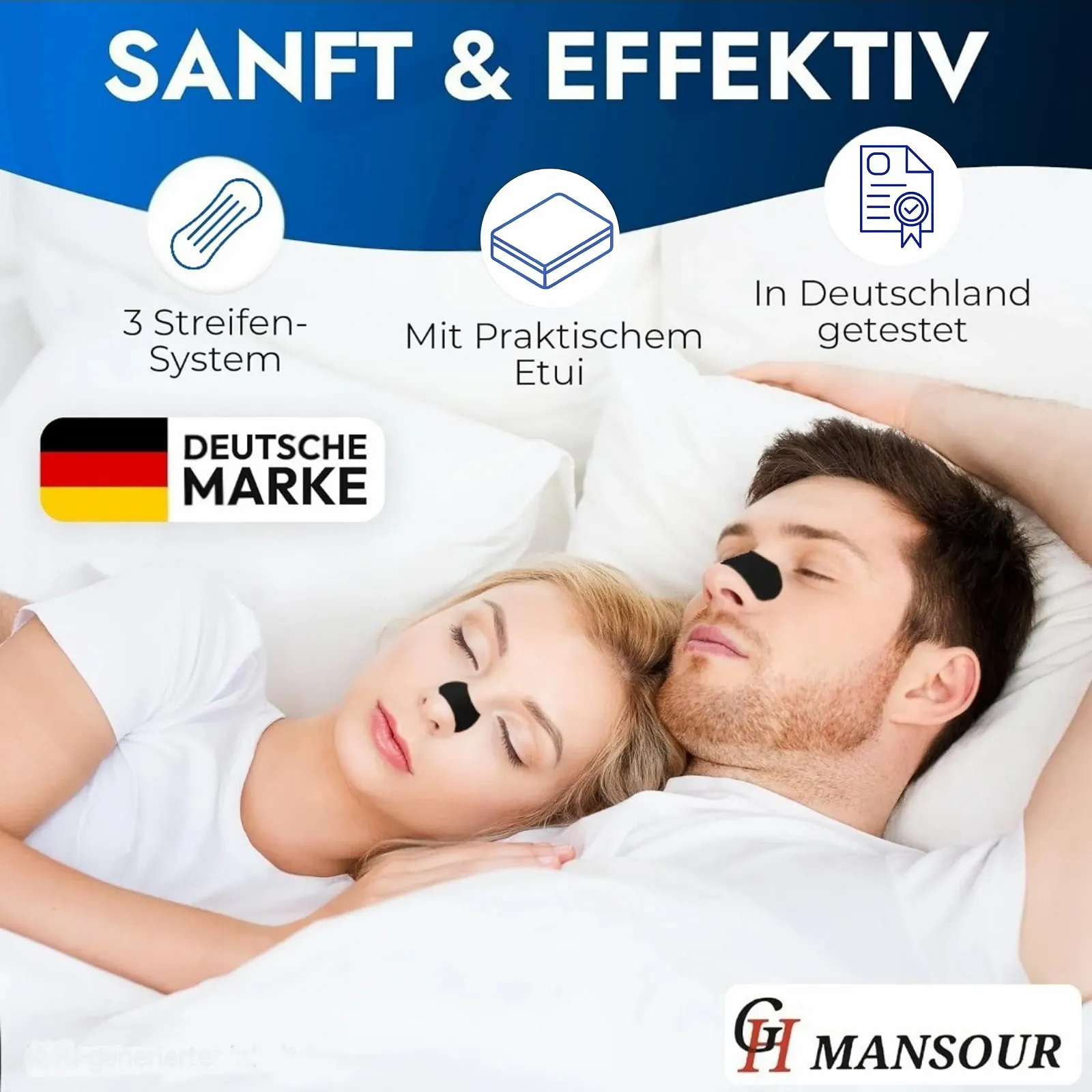 Пластыри на нос медицинские 30 шт. против храпа для лучшего дыхания при заложенности носа, фото №4